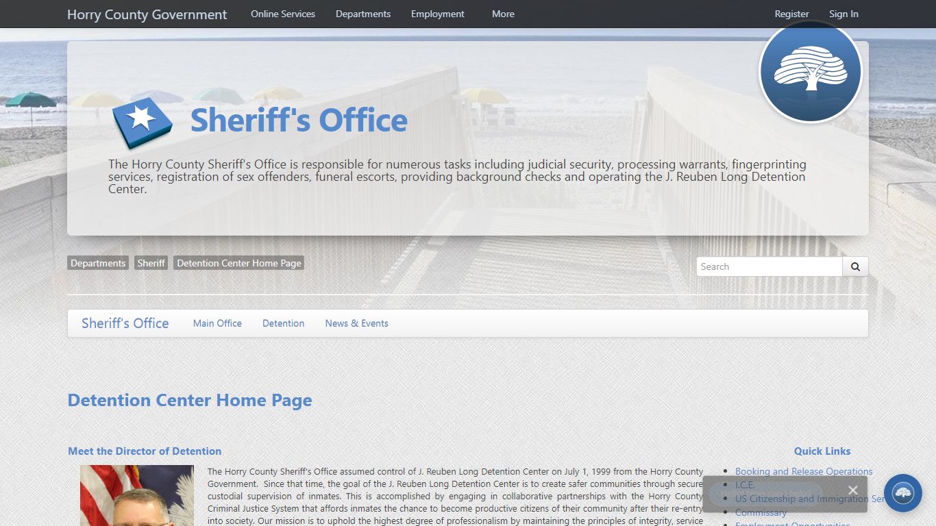 Detention Center - Home Page - Horry County